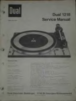 Dual 1218-Service-Manual 